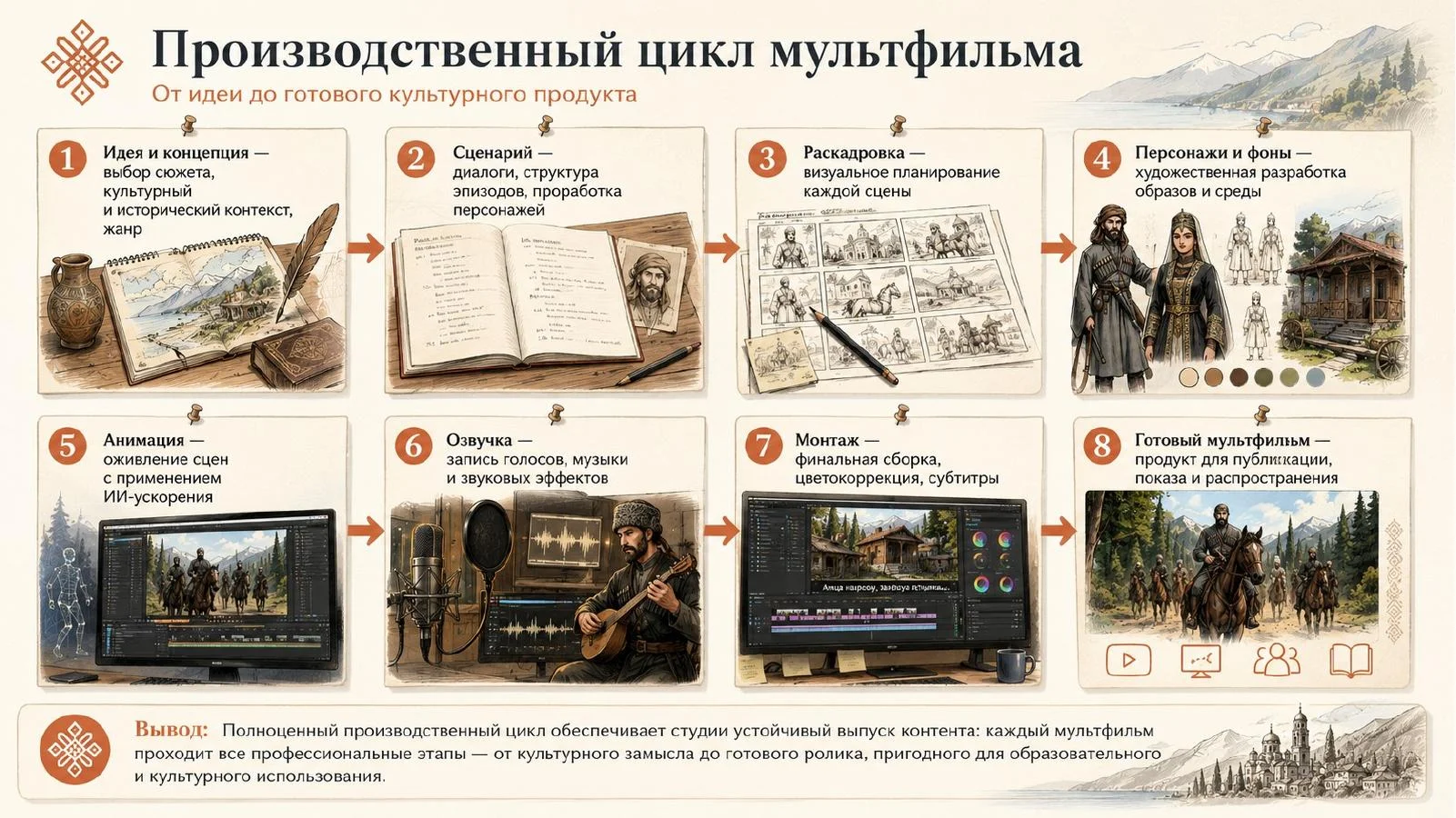 Слайд 10: Абхазская студия ИИ анимации